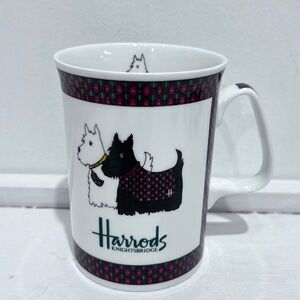 Vintage Harrods Knightsbridge Scotty Terrier Dog Fine Bone China Coffee/Tea Mug‎